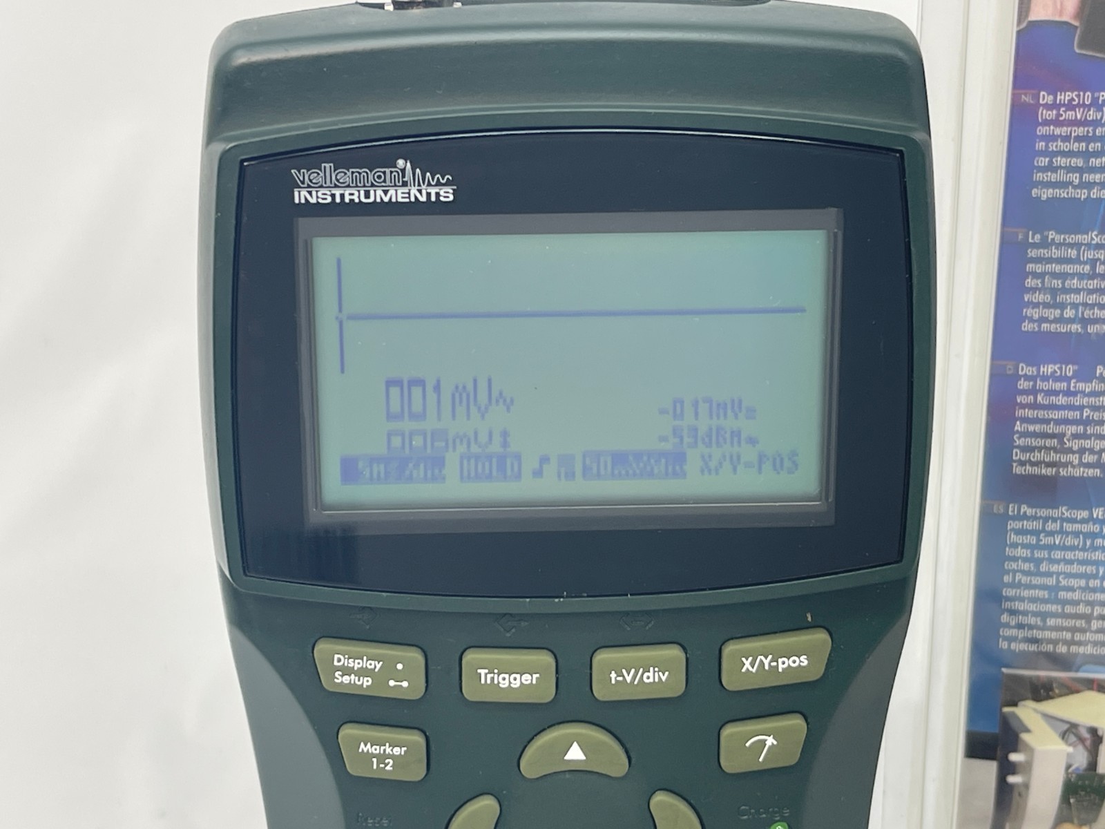 Velleman HPS10 Personal Scope Handheld Oscilloscope – Tested & Working