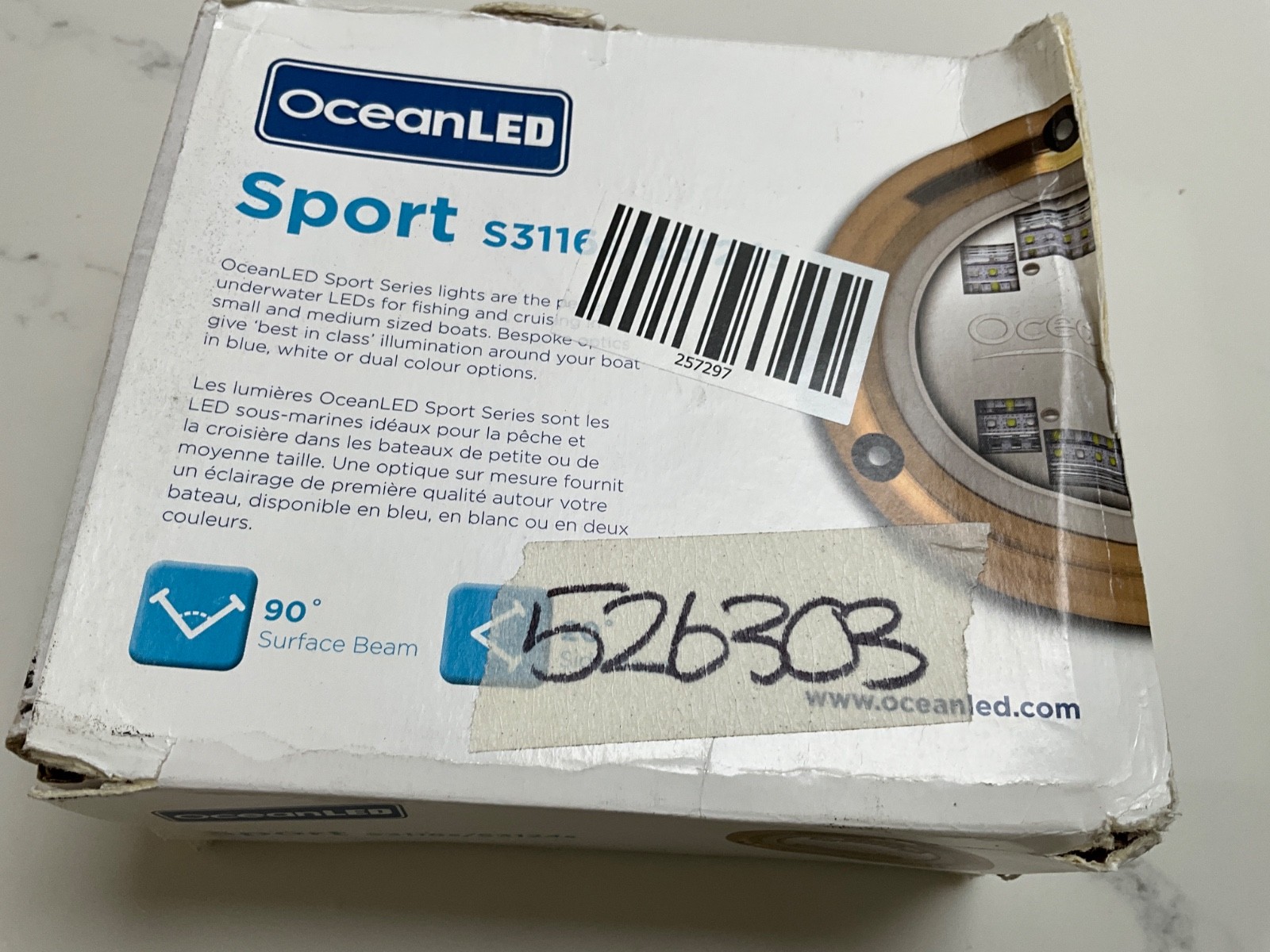 OceanLED Sport S3116s/S3124s Underwater fishing Light, Midnight Blue - Damaged