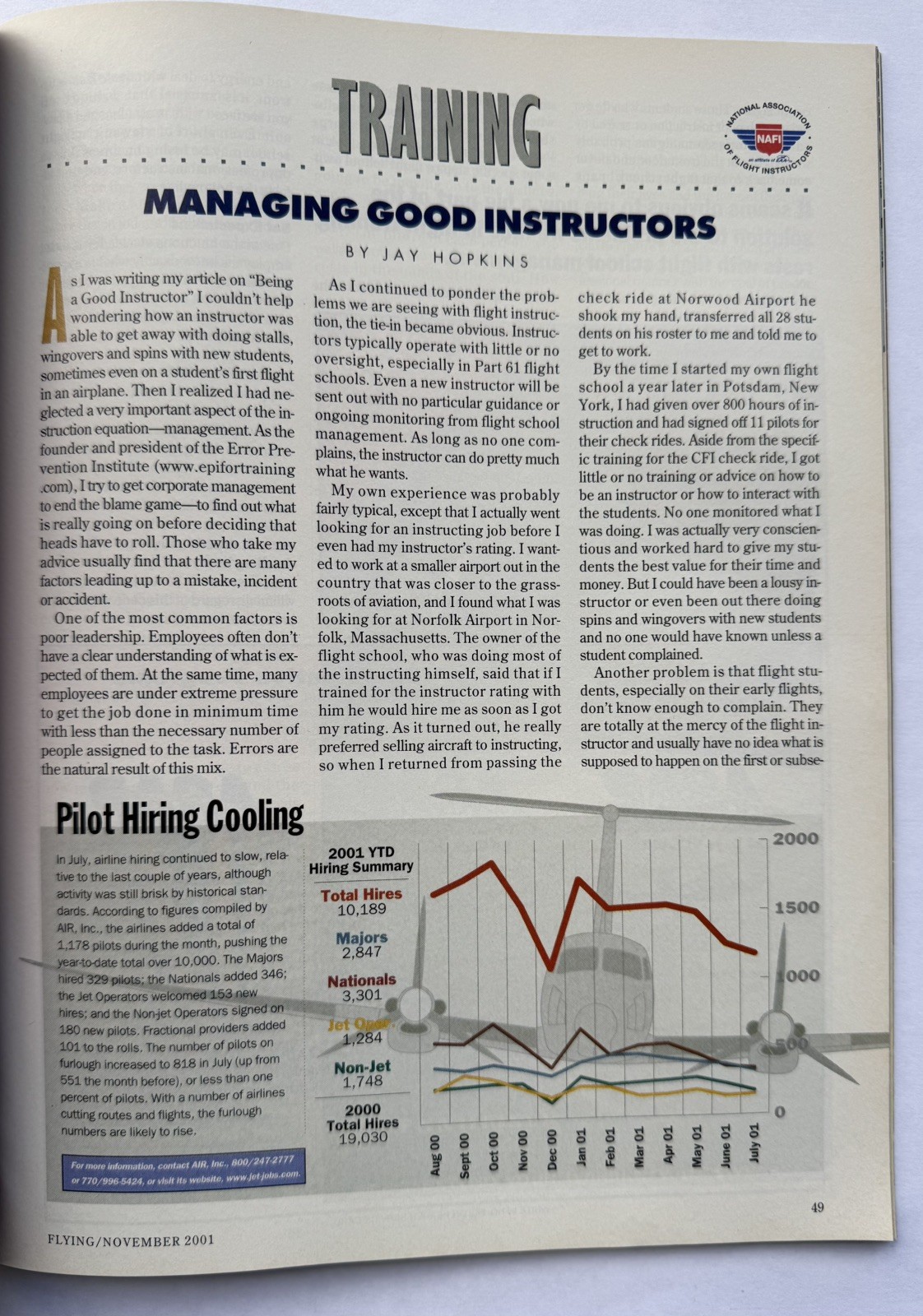 Flying Magazine November 2001