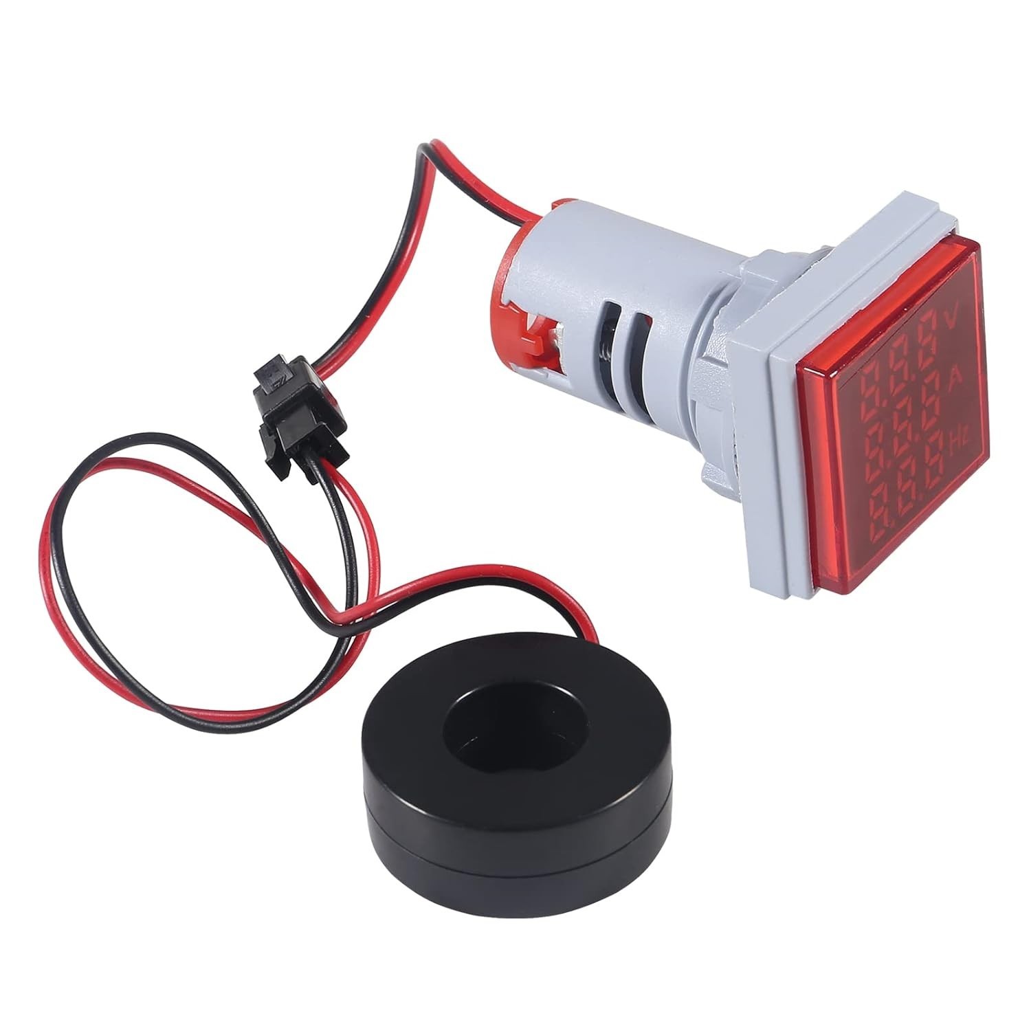 Set of 2 Digital Voltage Current Frequency Meters with 3-in-1 Functionality