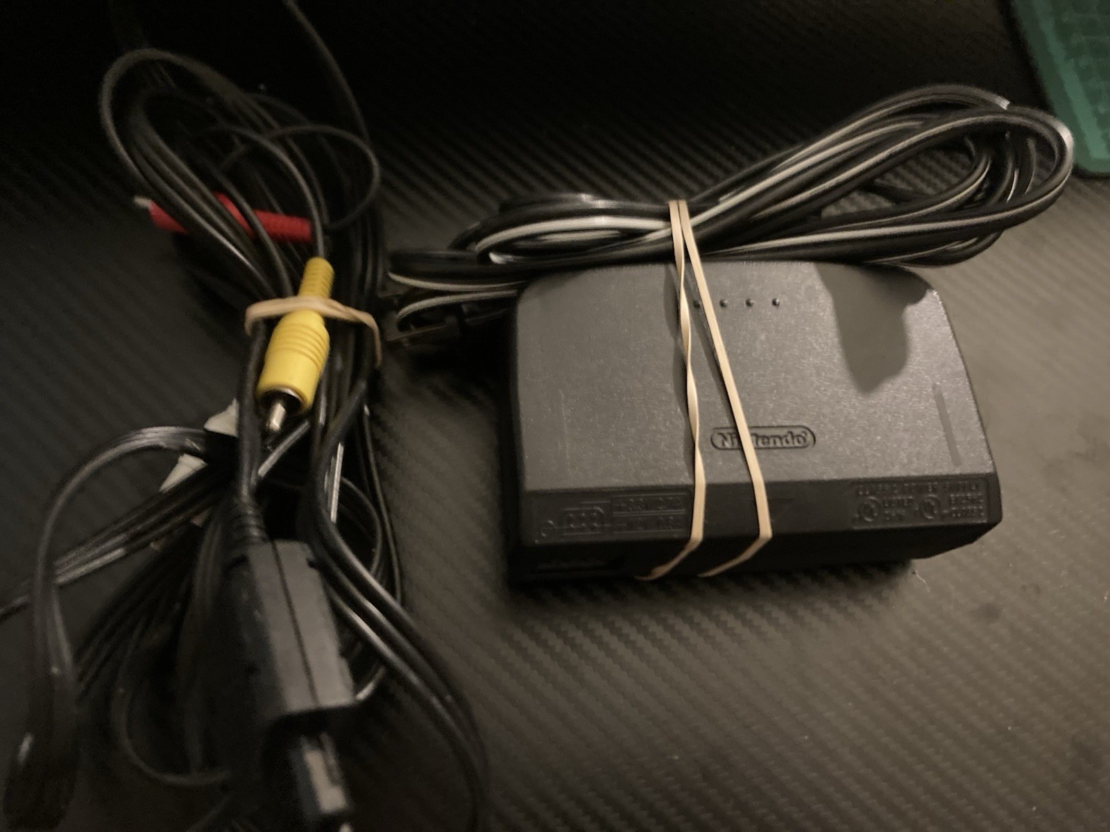 Original OEM Nintendo 64 N64 AC Power Supply Brick NUS-002 AC + OEM N64 AV Cable