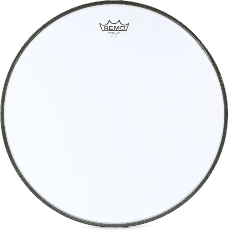Remo Ambassador Bass Drumhead - 18" - Clear