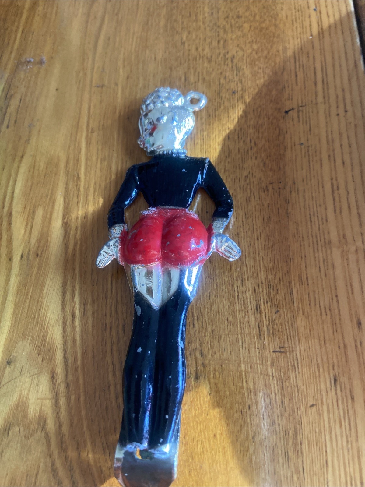Vintage Cast Iron Lady Woman Can Opener Beer Bottle Opener