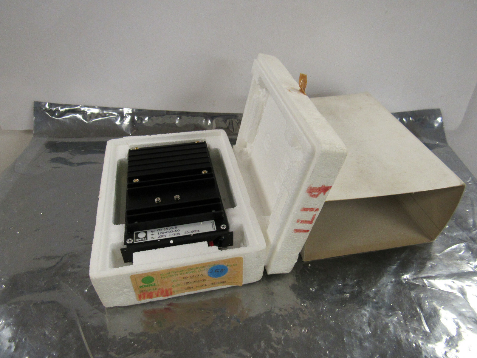 KNIEL CD-15.0,5 CD1505 CD15.0 5 POWER SUPPLY 220V 45-66HZ +/-10% **NIB**