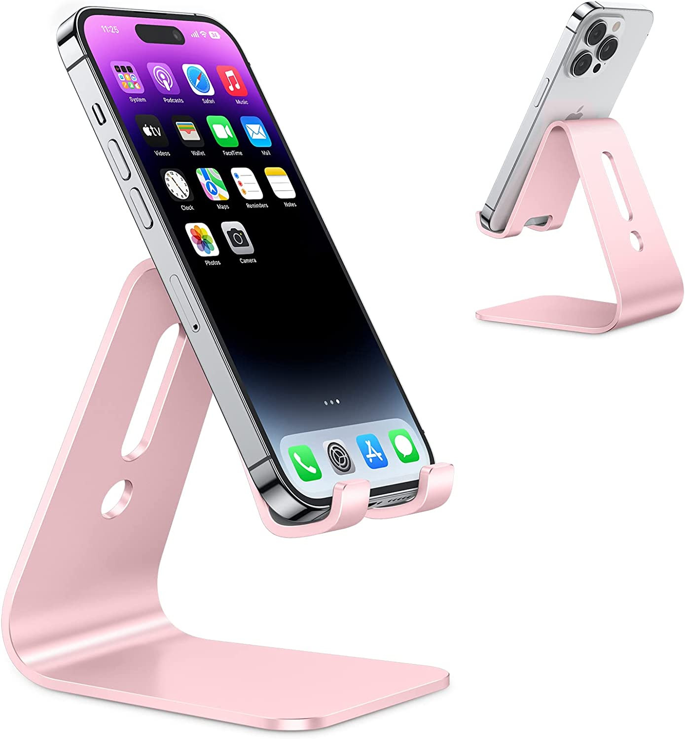 Upgraded Aluminum Cell Phone Stand, C1 Durable Phone Holder Dock with Protect...
