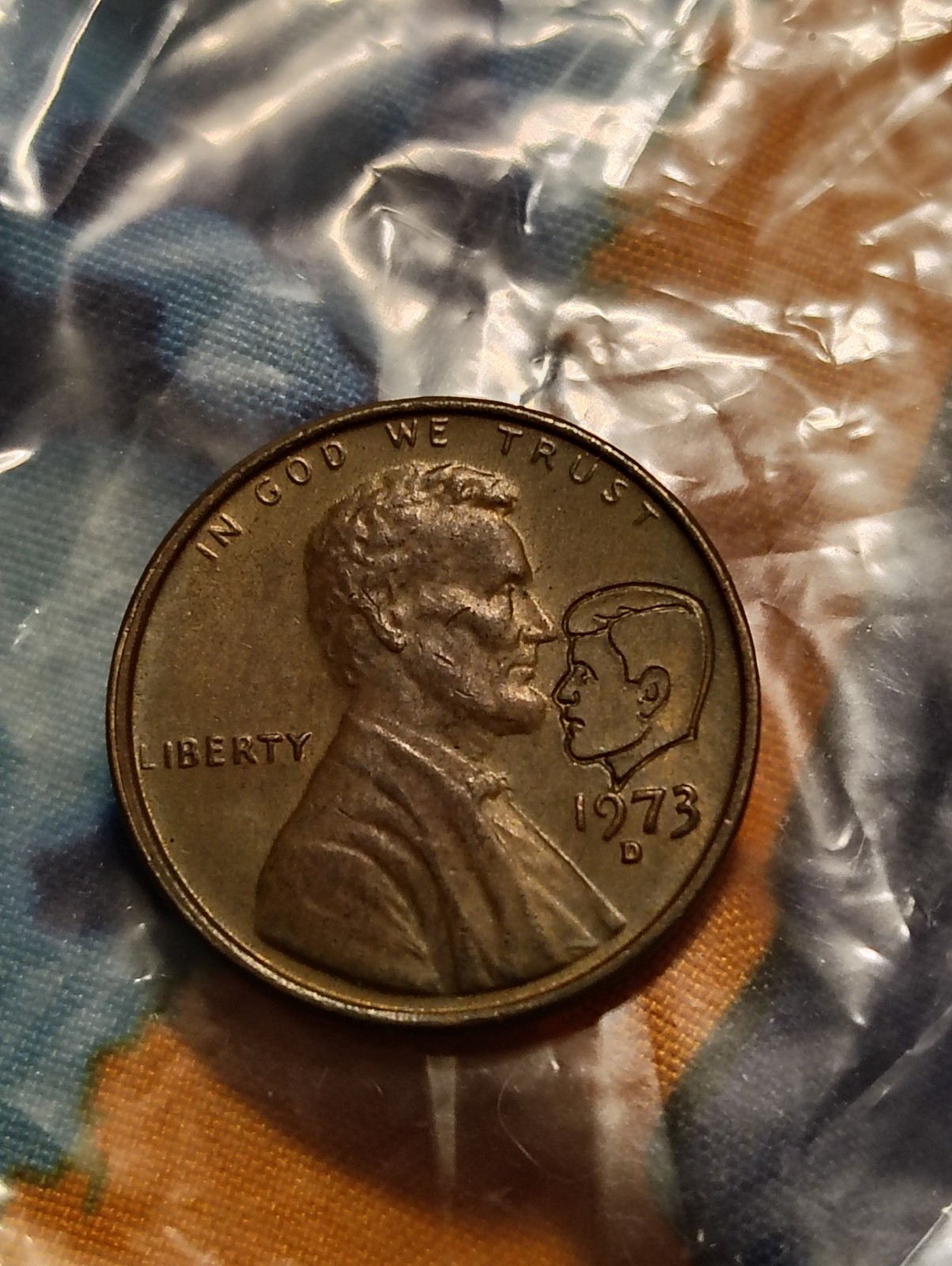 Lincoln Kennedy Stamped  Penny