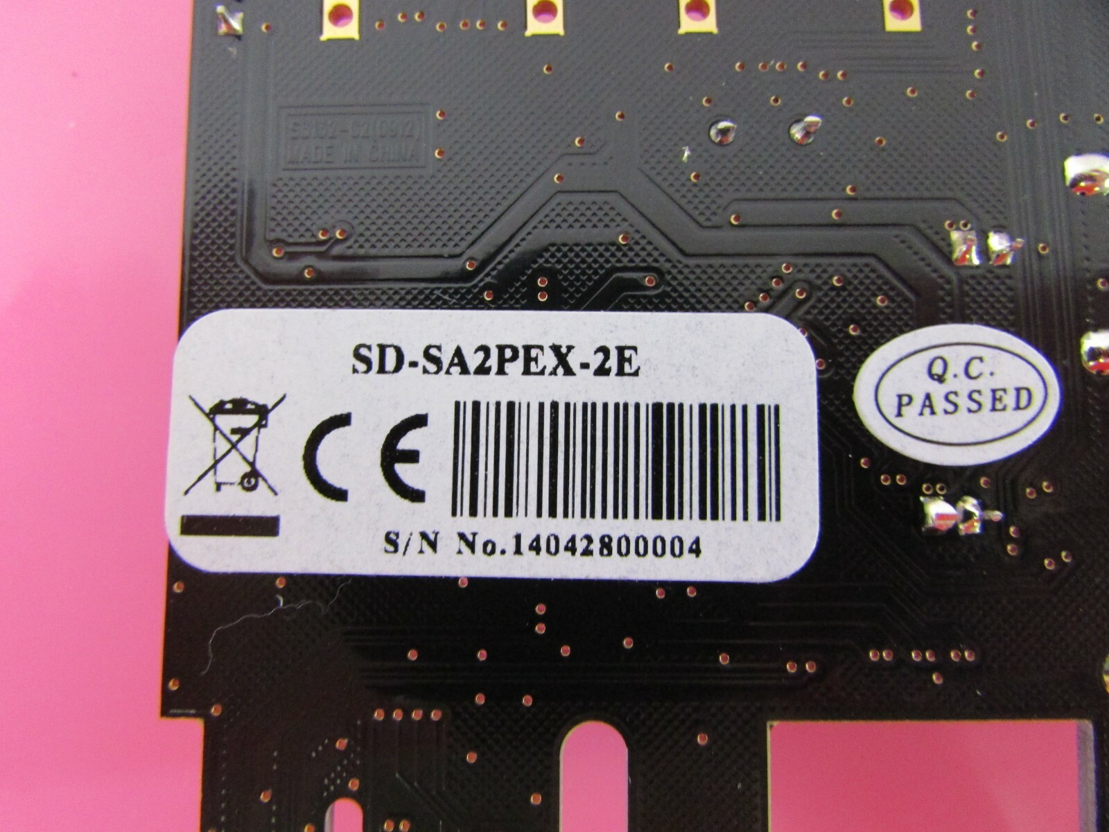 Syba SD-SA2PEX-2E SIL3132 2-Port eSATA II PCI-e RAID Card Full Height Bracket