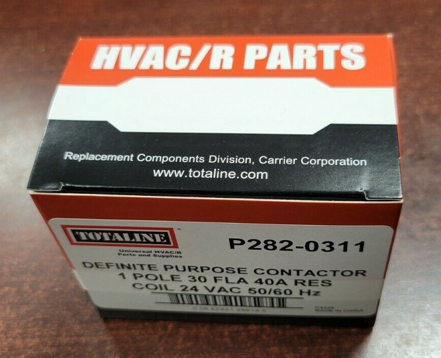 Carrier Bryant OEM Condenser Contactor 1 Single Pole 30 Amp P282-0311 HN51KC024
