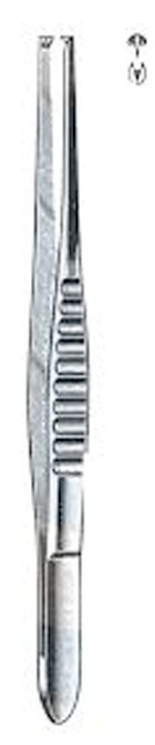 veterinary TISSUE FORCEPS 1x2 teeth 5” stainless steel  forceps EV11120-13