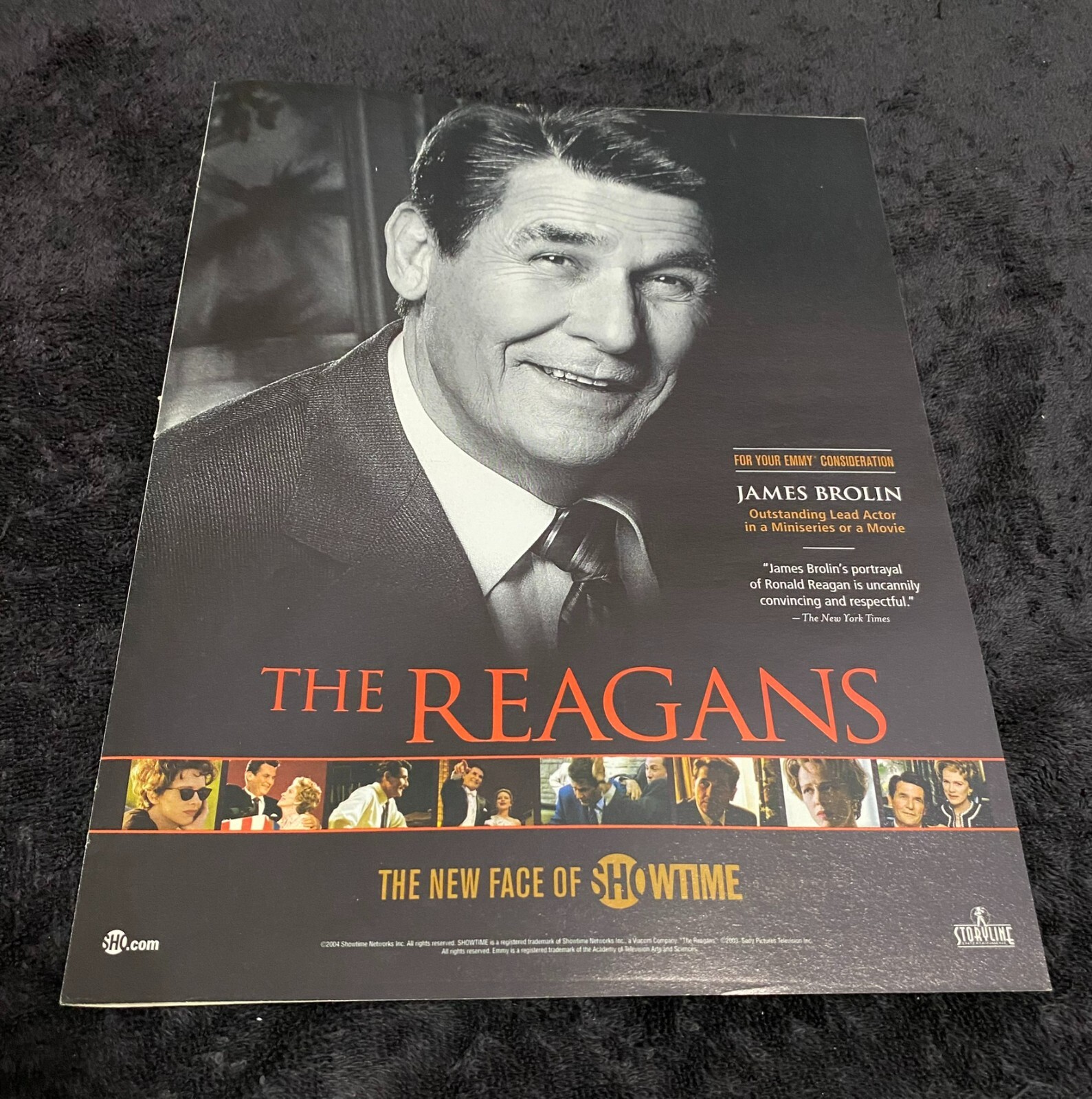 THE REAGANS Emmy ad James Brolin as Ronald Reagan, JOAN OF ARCADIA Amber Tamblyn