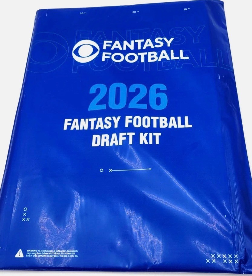 CBS Sports Sportsline 2026 Fantasy Football Draft Kit Stickers Board NEW SEALED