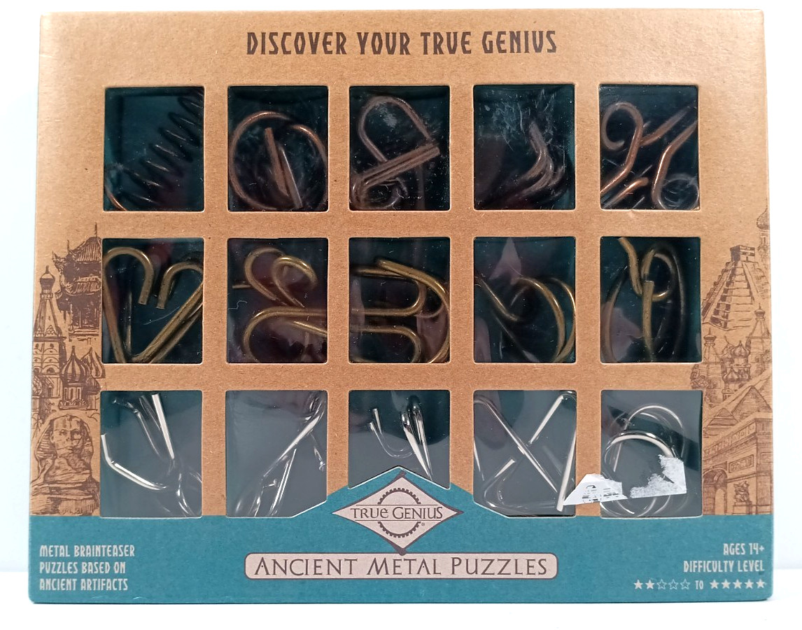 New Puzzle True Genius Ancient Metal Puzzles 15 Brainteaser Puzzles Historical