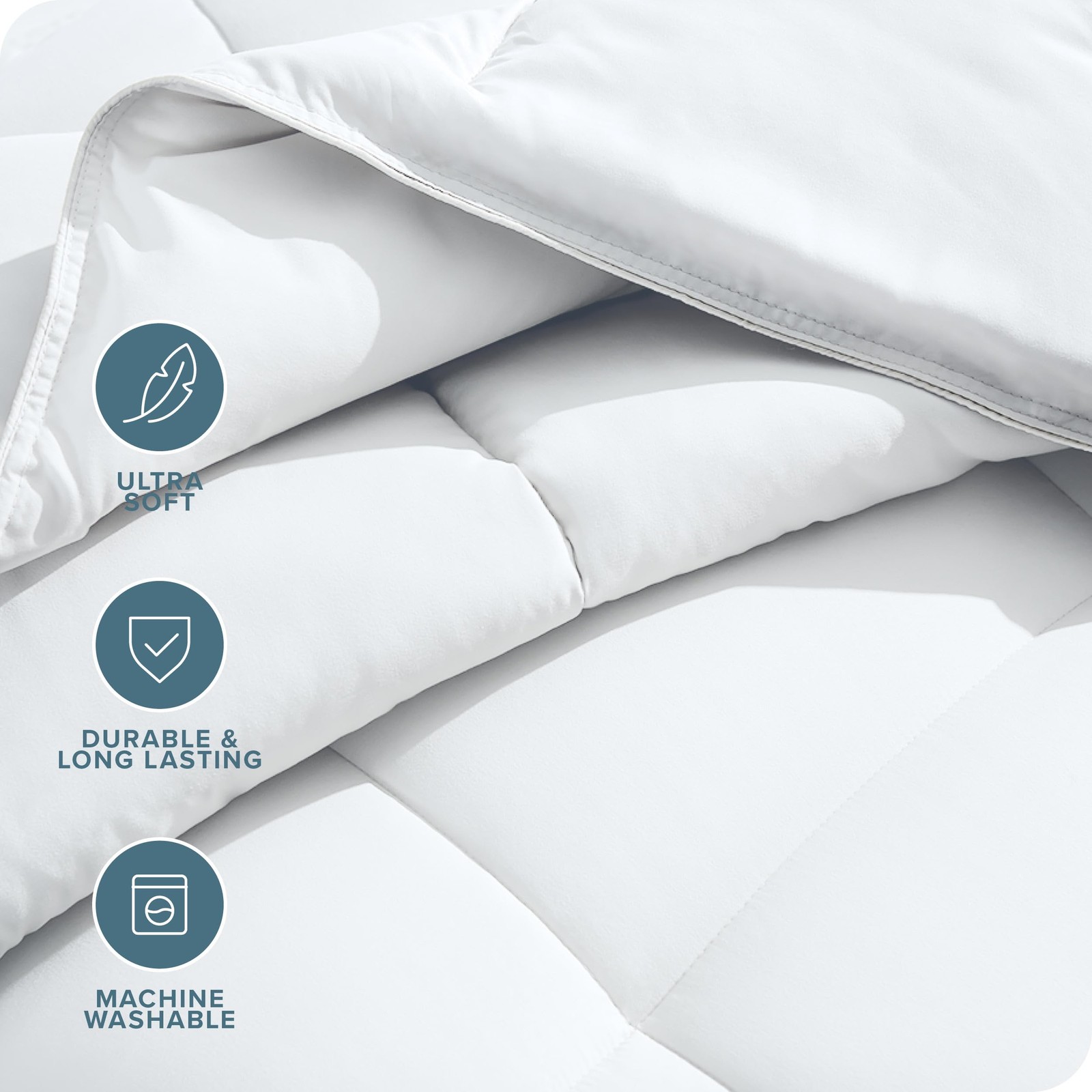 Bare Home Queen Duvet Insert 1800 Series Down Alternative Comforter