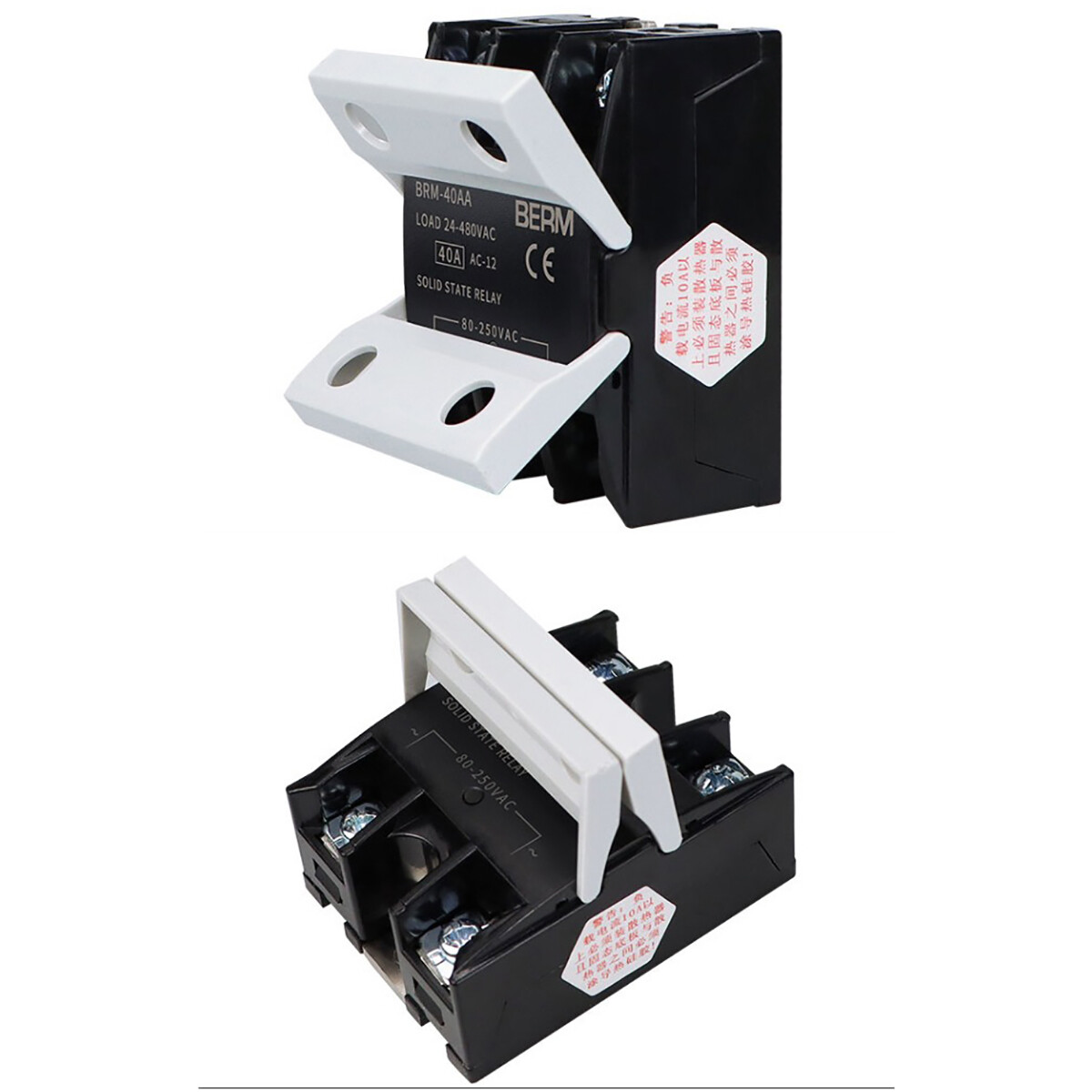 Solid State Relays Module AC-AC SSR-10/25/40/60/80/100AA Single-phase 80-250VAC