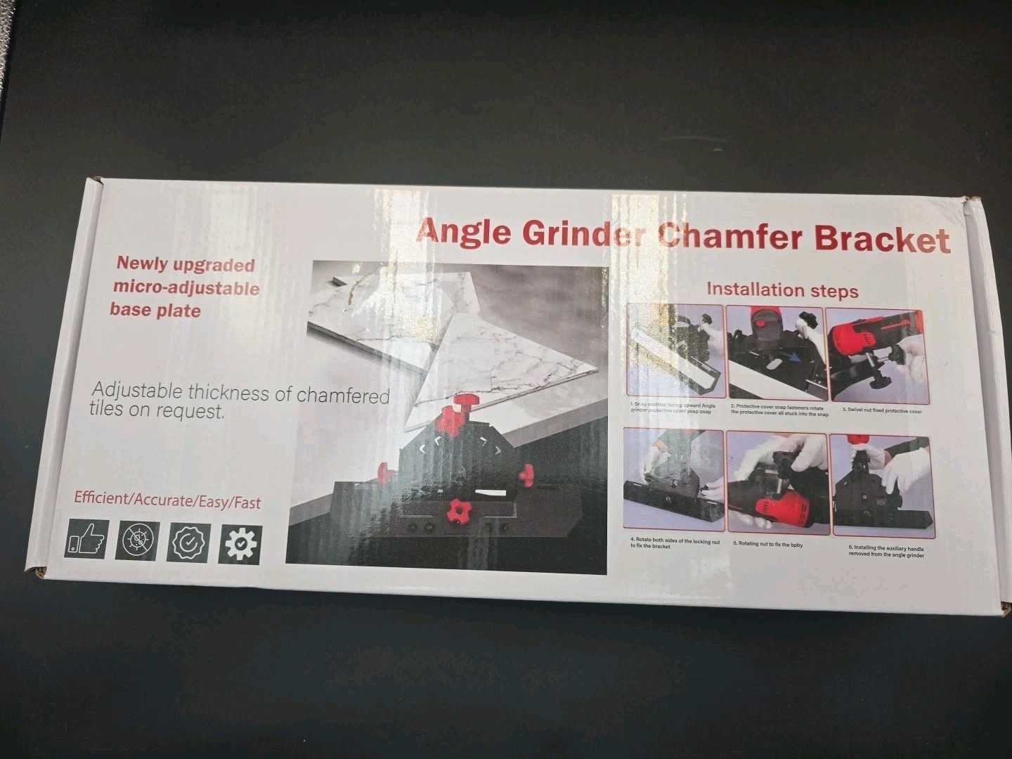 Angle Grinder Chamfer Bracket 45 Degree Tile Cutting Machine Chamfering Tool