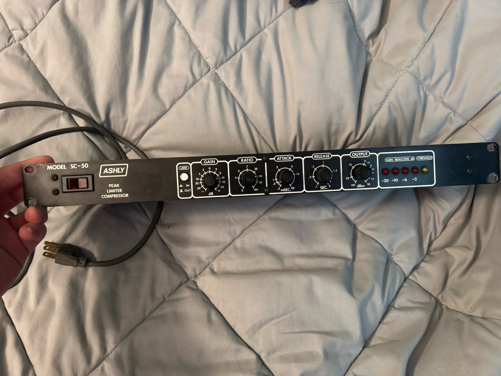 Ashly SC-50 Black Peak Limiter Compressor Vintage Rack