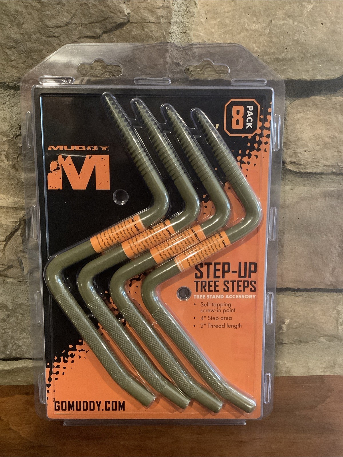 Muddy Step-Up Tree Steps | Durable Hunting Steps, 8-Pack