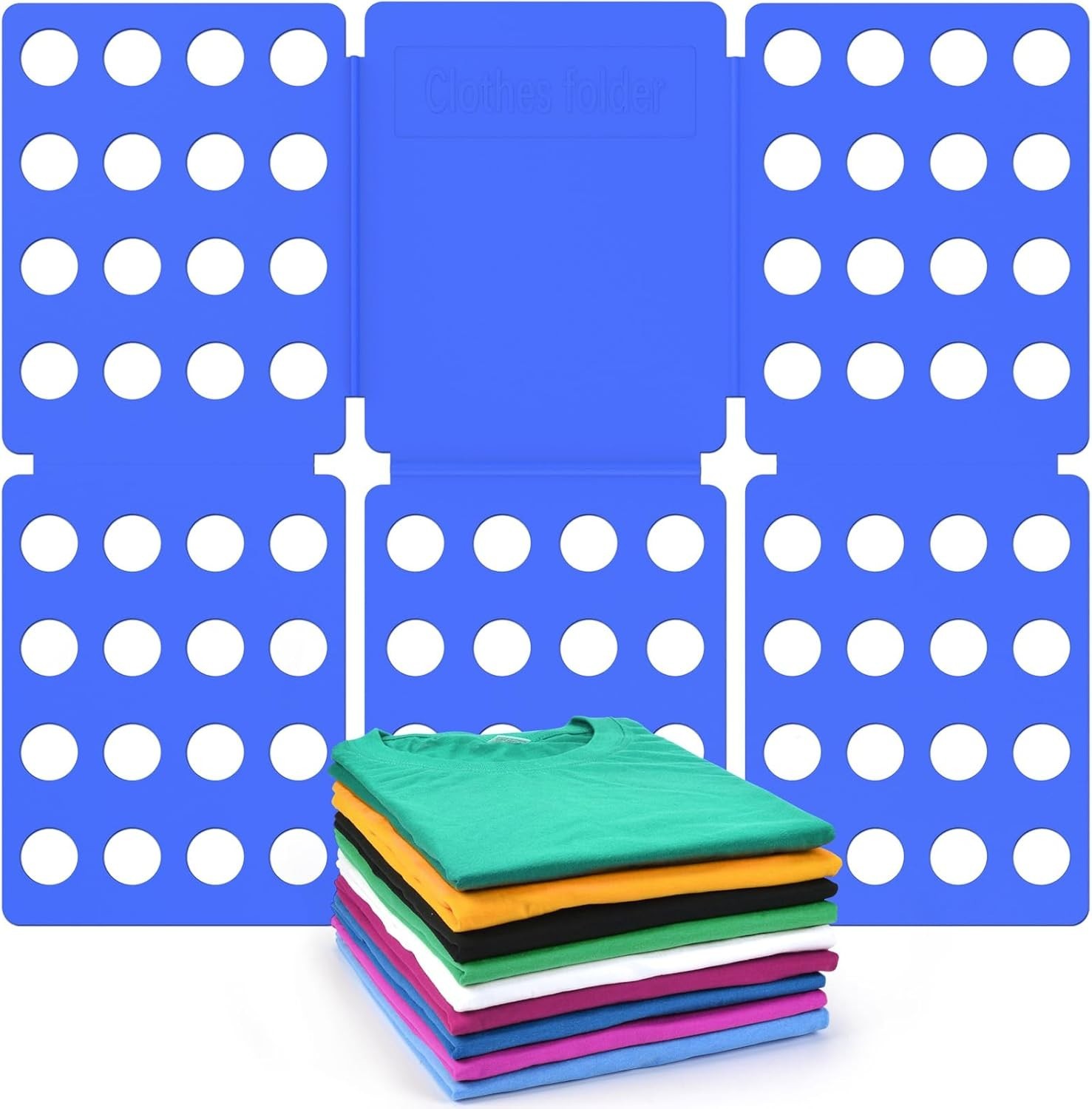 t Shirt Folder Clothes Folding Board Plastic Laundry Home Medium, Blue