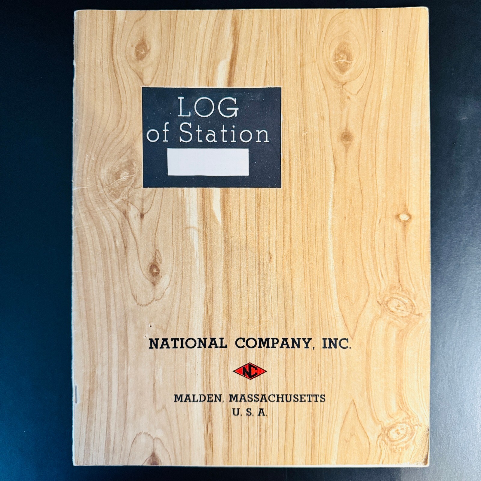 AMATEUR RADIO STATION LOG BOOK. NATIONAL CO. VINTAGE ORIGINAL - Blank Unused. NM