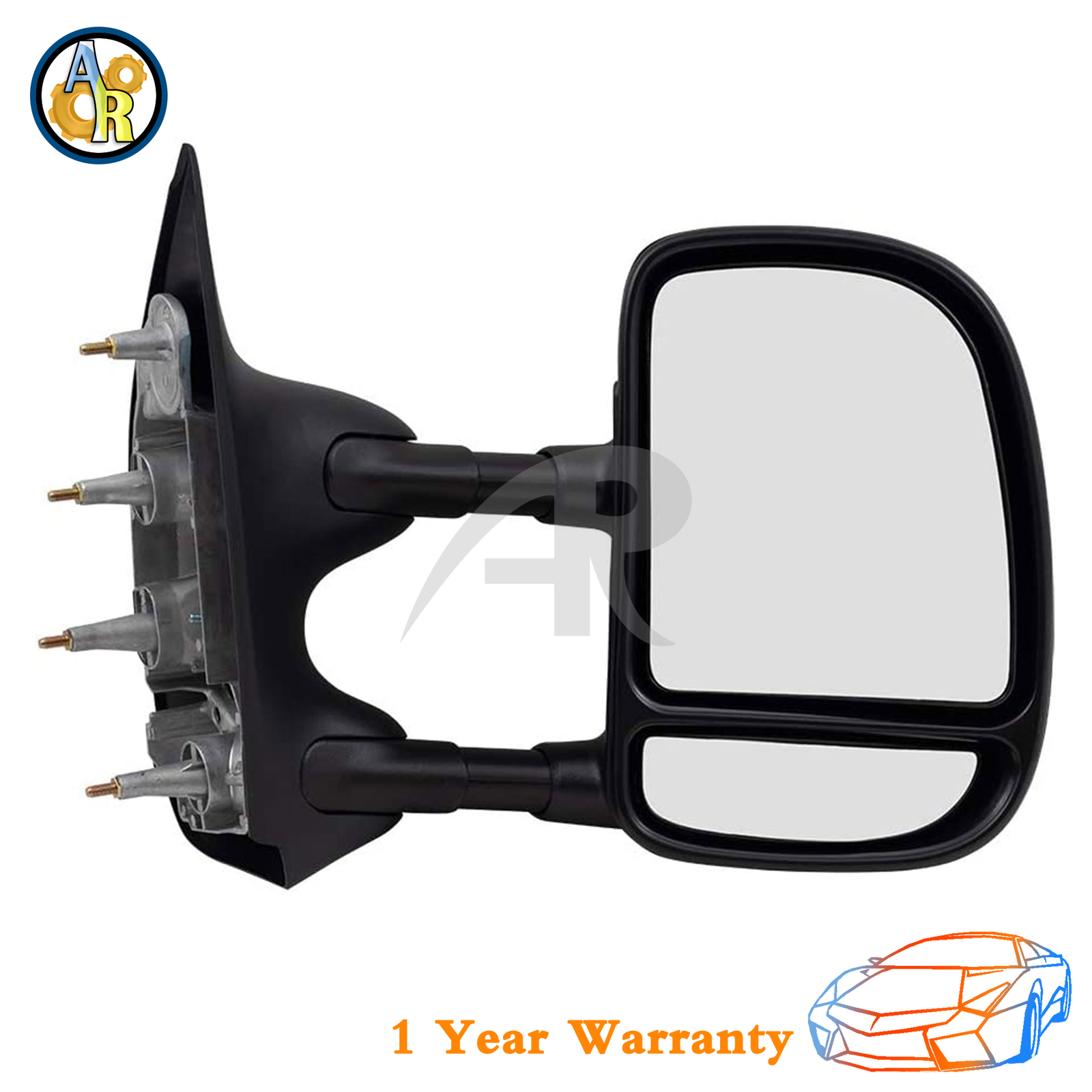 ★Pair Manual Tow Telescopic Side Mirror For 2003-2016 Ford E-350 Super Duty
