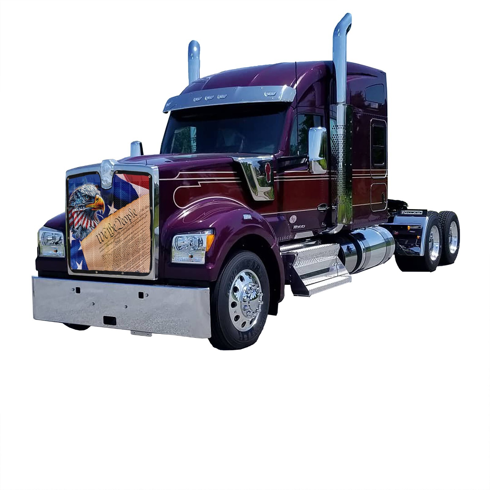 Premium EFC Mesh Bug Screen Fits Kenworth W990 By GrilleAdz