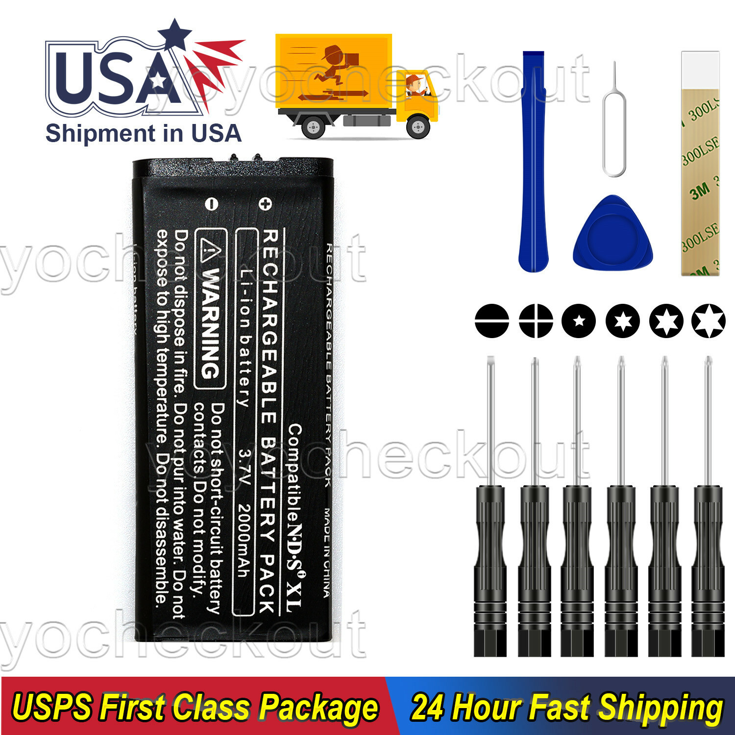 New UTL-003 Battery For Nintendo NDSi XL NDSi LL Console UTL-001 Tool USA