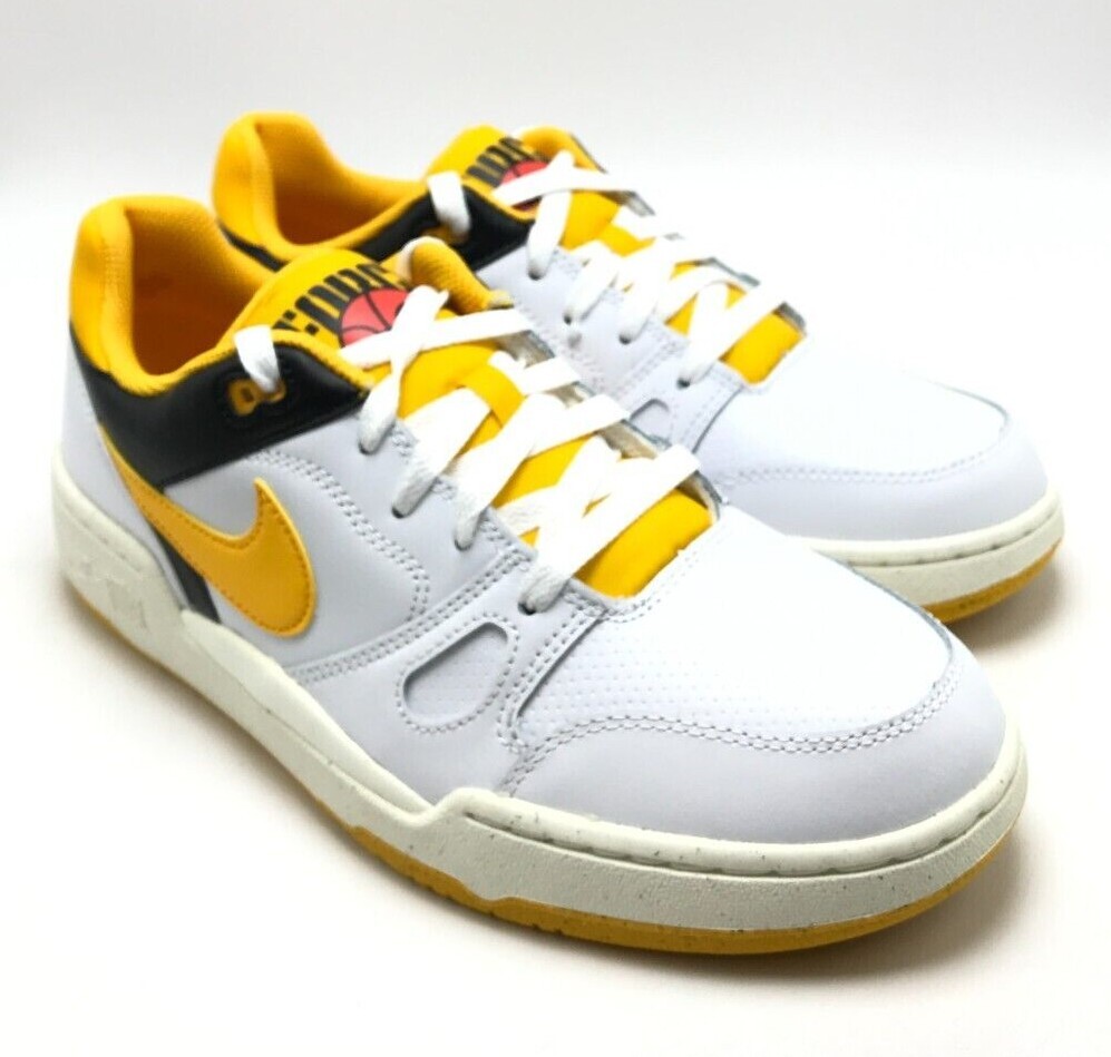 *NEW* MEN Nike Full Force Low Sneakers White/Gold (FB1362 103), Sz 8.0 - 13.0 👍