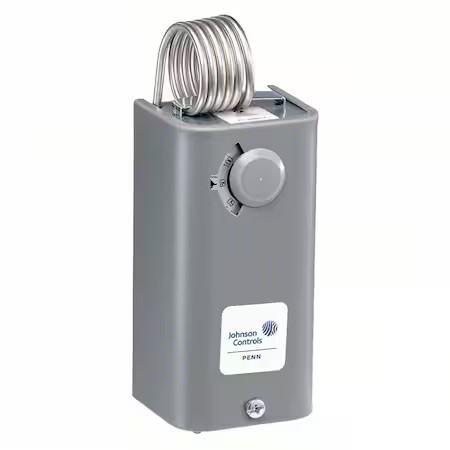 Johnson Controls A19dac-1C Line Voltage Mechanical Thermostat, Heat Or Cool,