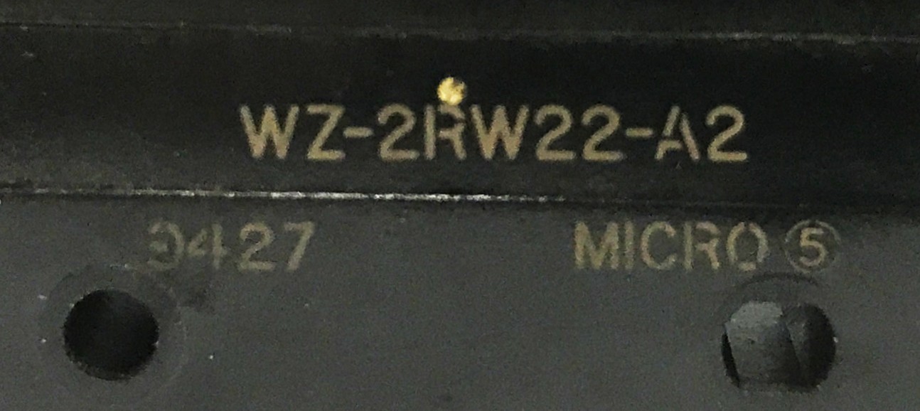 Micro-5 Micro-Switch WZ2RW22A2 [Lot of 3] NOS