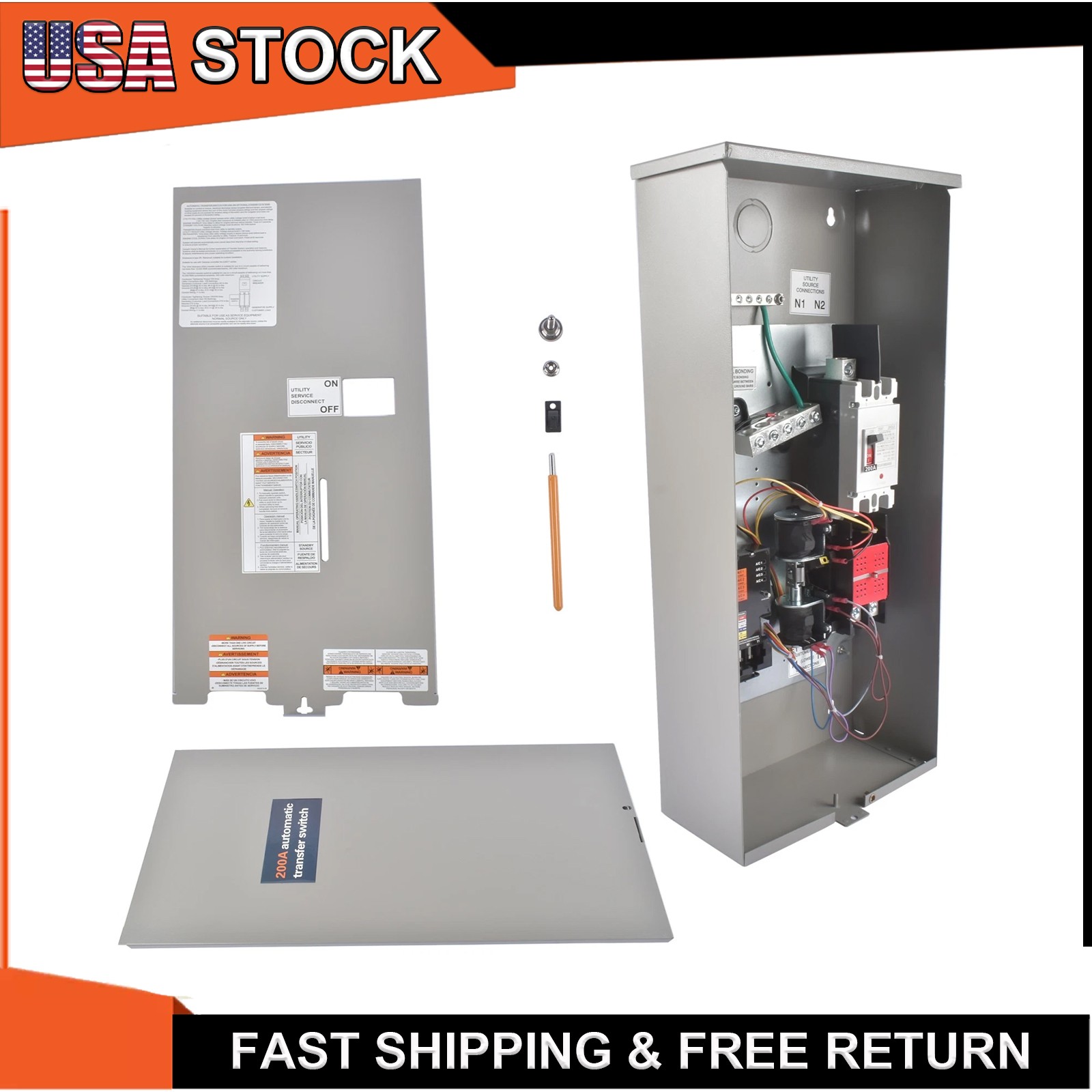 Single-Phase Automatic Transfer Switch For Generac RXSW200A3 200 Amp 120/240V