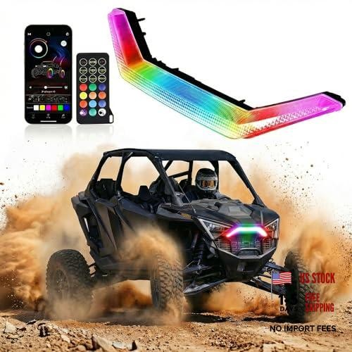 RZR PRO Front Accent Light, Multicolor LED Center Grill Fang Light with RGB