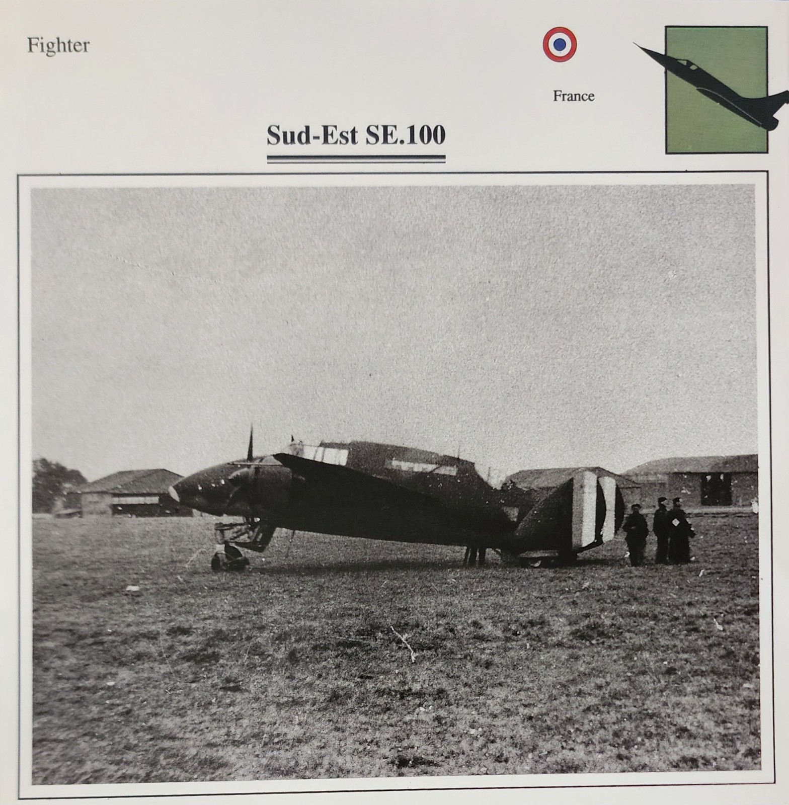 Sud Plane Picture Original Aircraft Vtg Specs Detail Info Collector Card