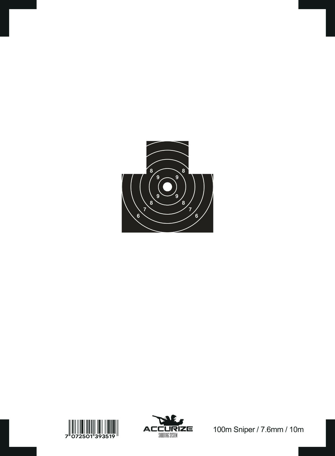 Front target for Accurize shooting system