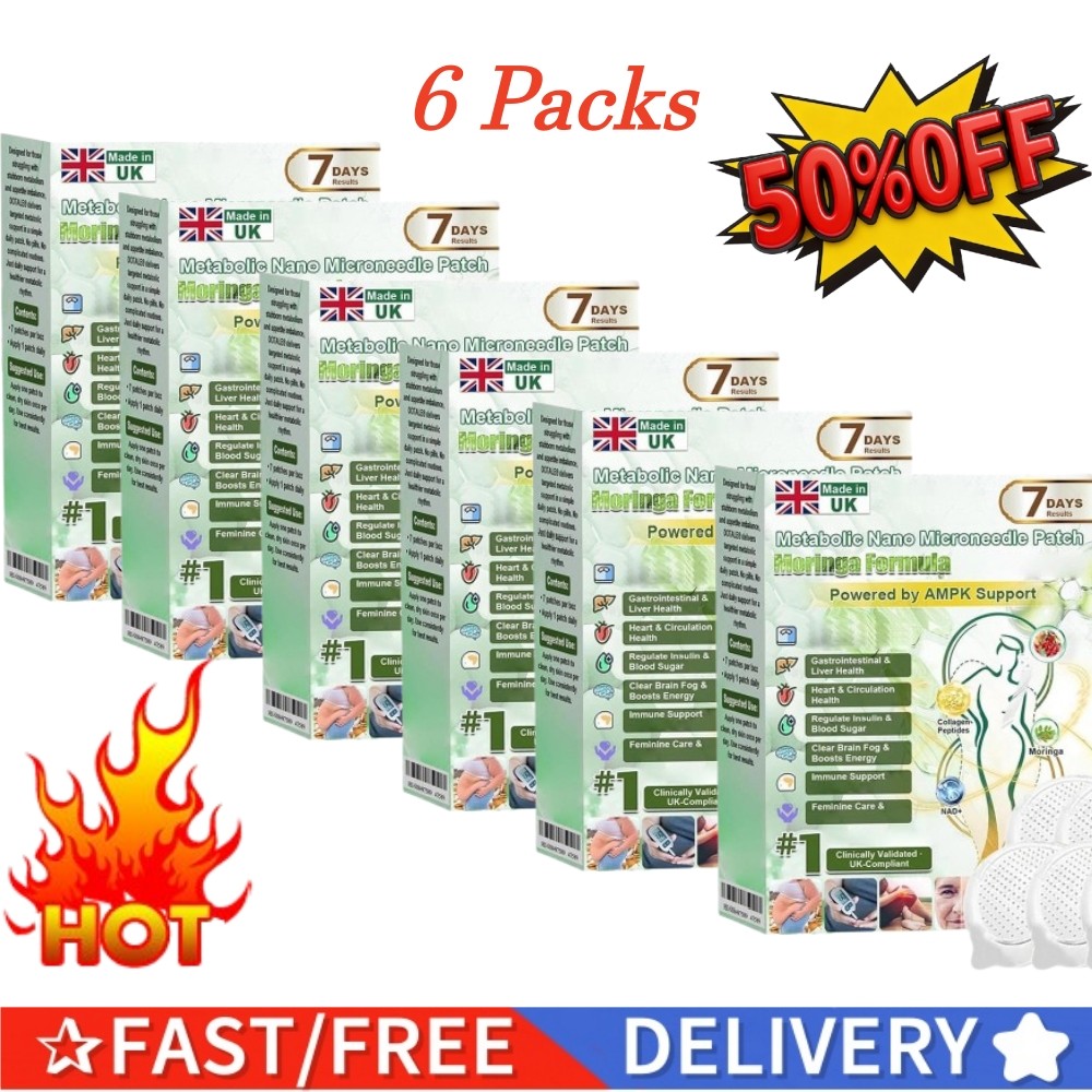 6X Moringa Berberine x 10 in 1 Enhanced Metabolic Nano Microneedle Patch