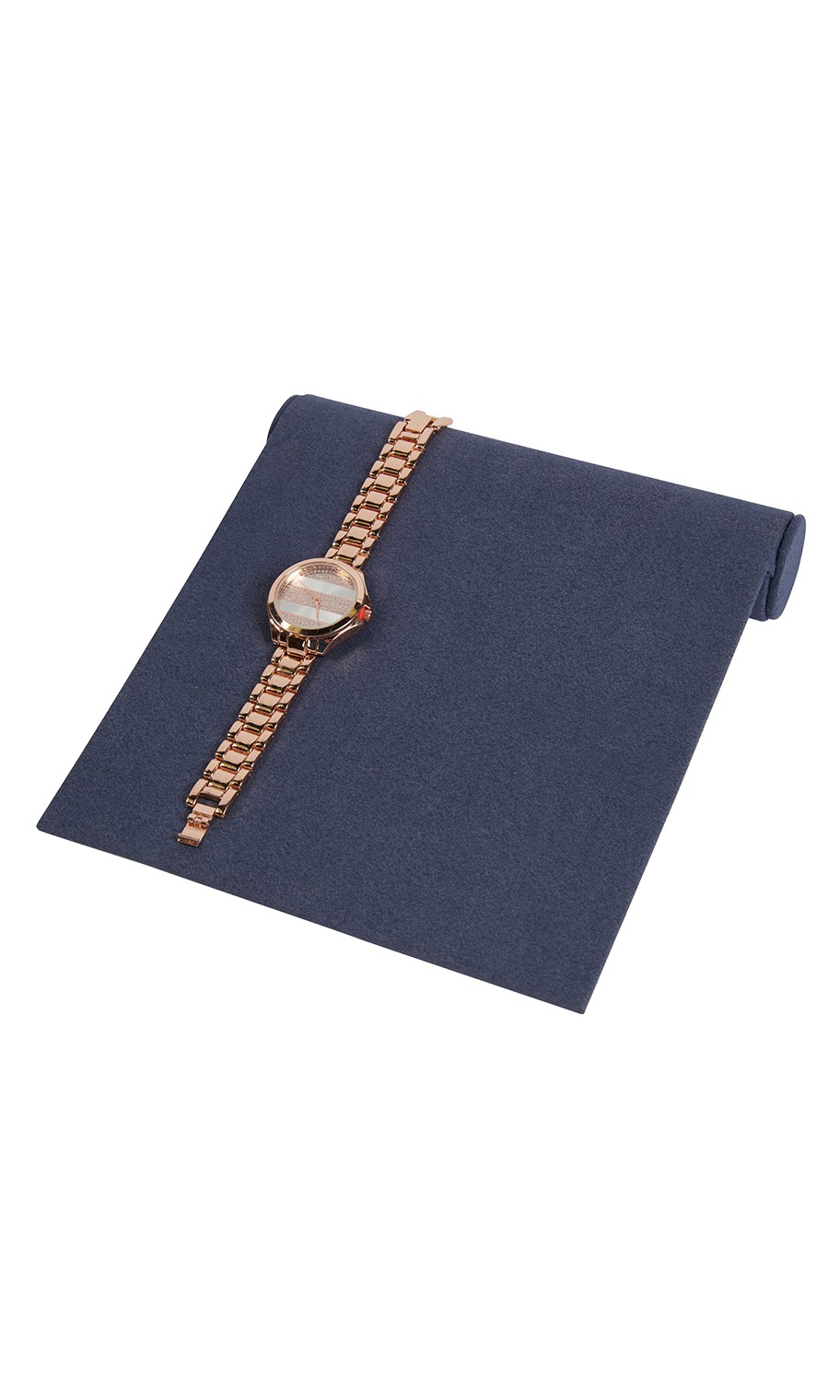 SSWBasics Slate Blue Faux Suede Bracelet Ramp