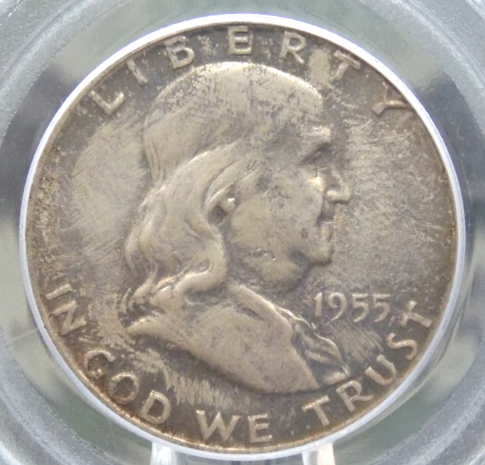 1955 "P" Franklin Half Dollar 50c PCGS MS65 FBL #680 *FULL BELL LINES* OGH ECC&C