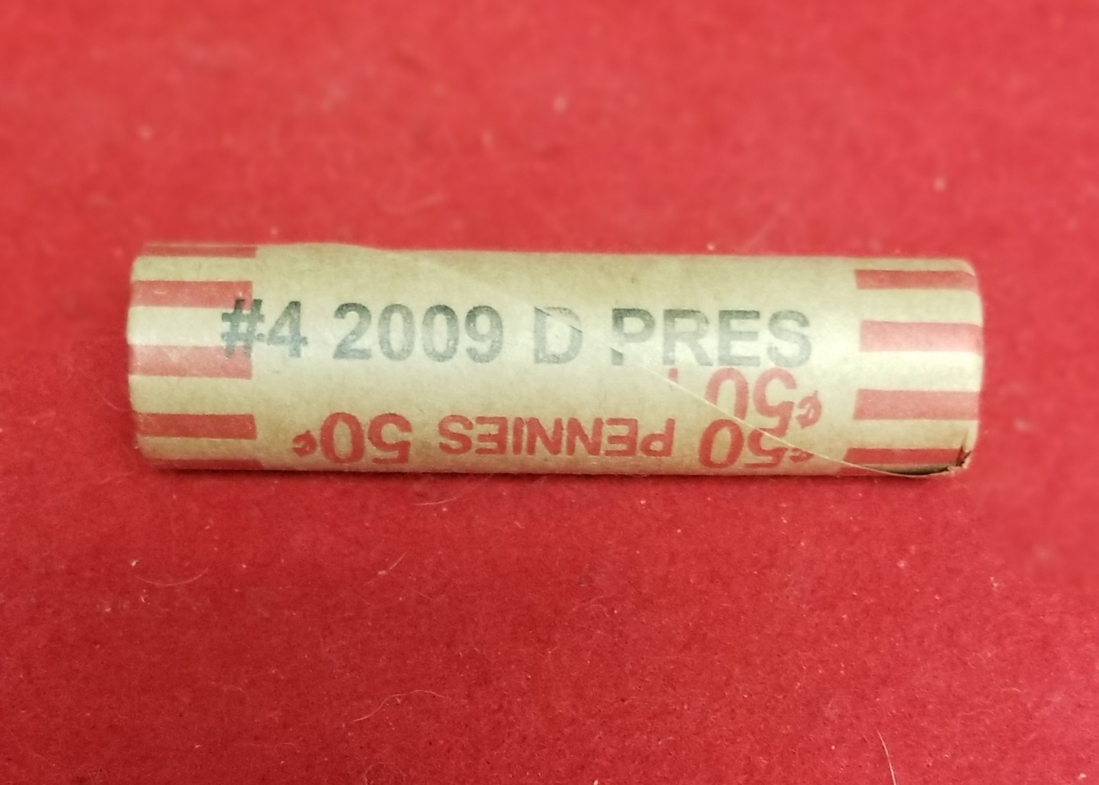 2009-D Lincoln Cent Roll. #4 Presidency. BU UNCIRCULATED CONDITION* OBW-H-T