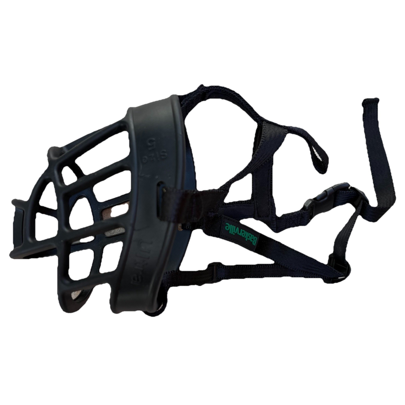 Baskerville Ultra Muzzle for Dogs Size 5 Black Dog Muzzle Heat Shape for Comfort