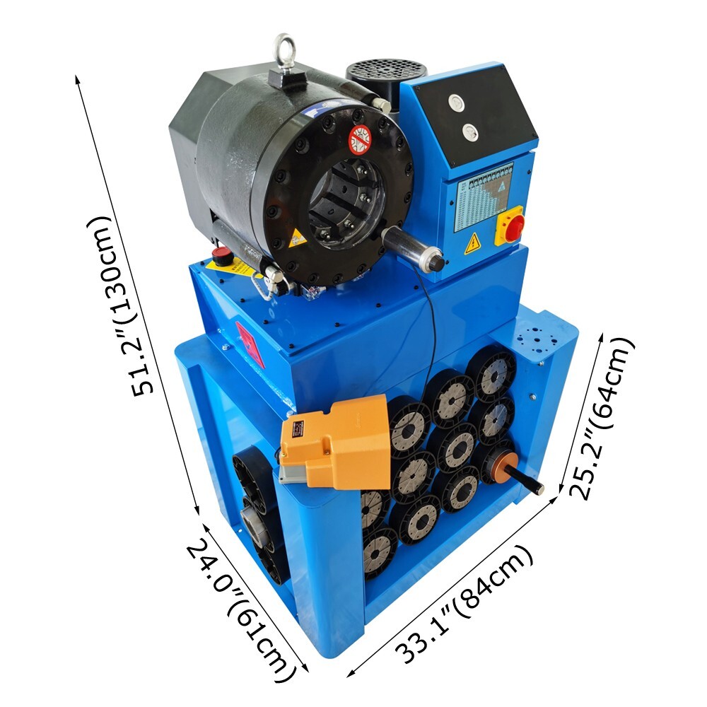 Pipe Reducing Machine 0.55-2.72"Circular Tube Shrinking Machine Hose Clamping