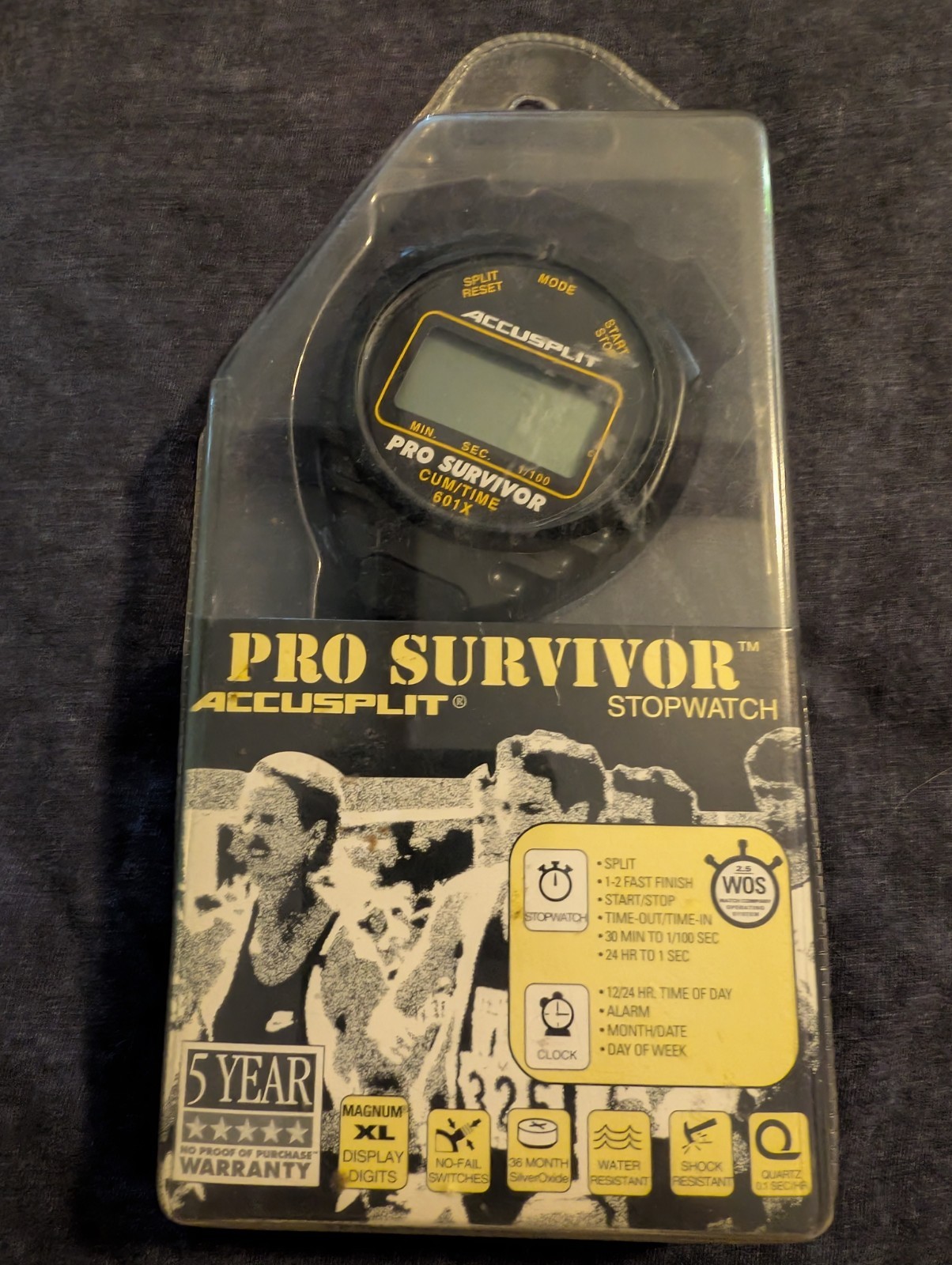 NEW SEALED Pro Survivor Accusplit Stopwatch #A601XBK