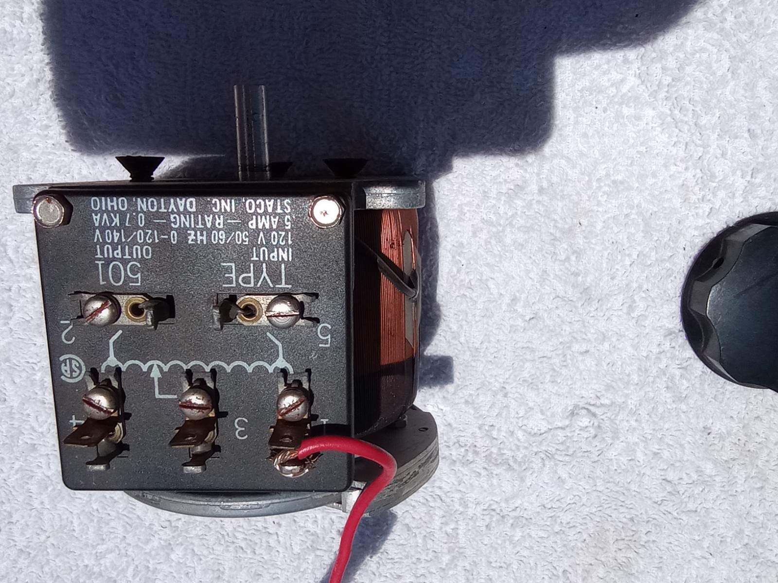 Vintage Staco Variac/Variable Transformer Type 501 120V in/0-120/140V out