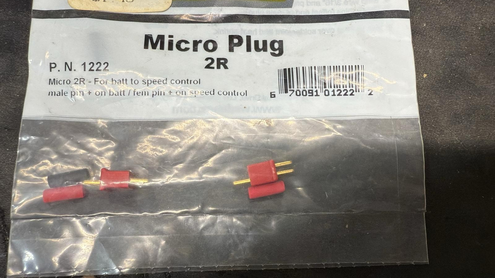 Deans Micro Plug  P/N 1222 2R RC For battery