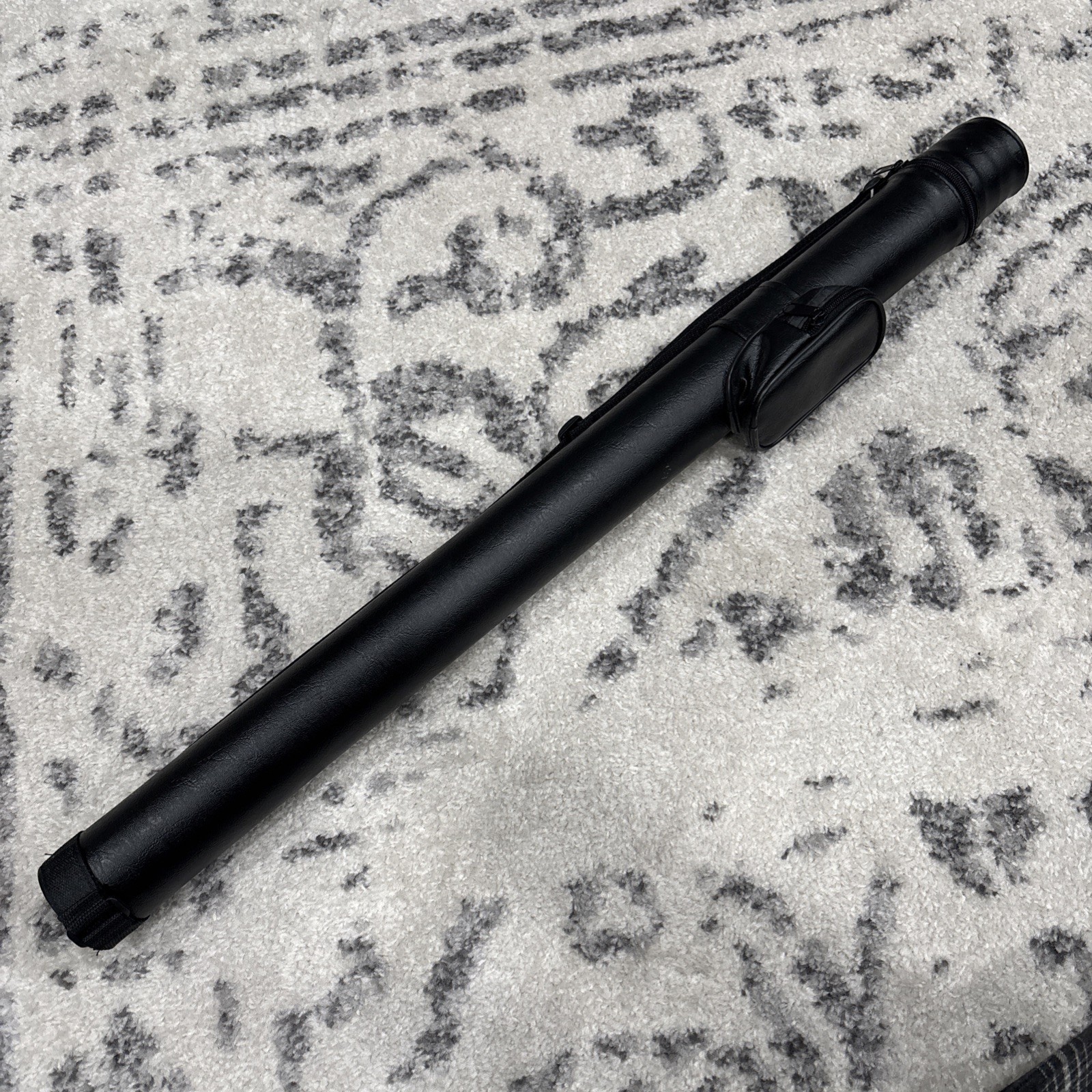 Faux Leather Pool Cue Carrying Hard Case Billiards