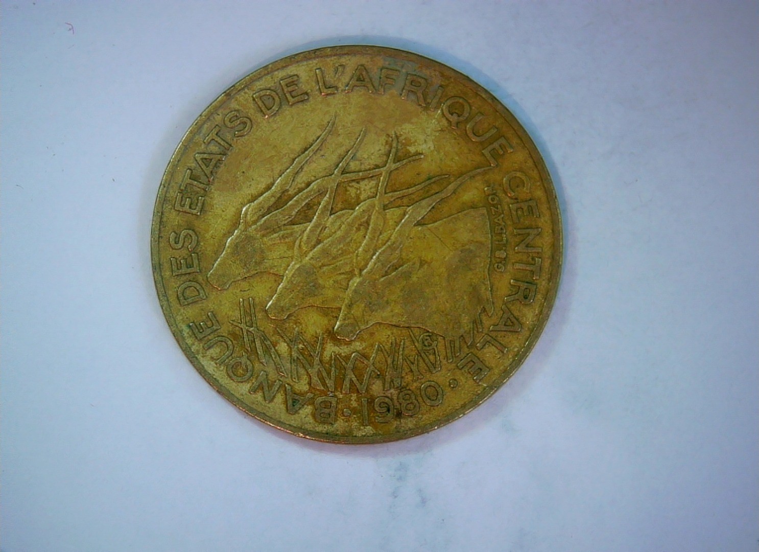 Central African (Banque des États de l'Afrique Centrale) 1980 10 Francs BEAC 10