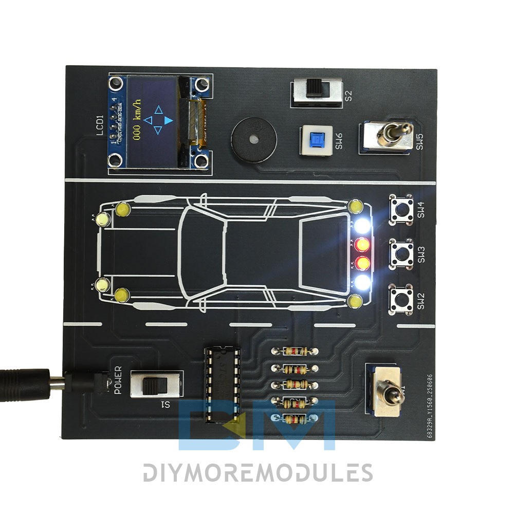 DIY Car Driving Simulation Soldering Practice Kit Electronic Kit Solder Kit