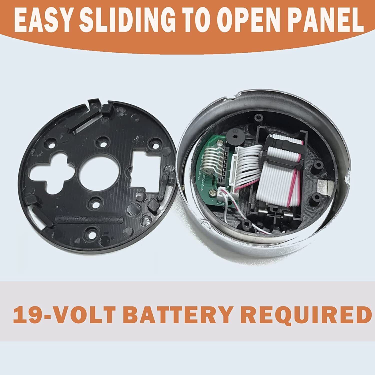 Gun Safe Lock Replacement with Swing Bolt Chrome Finish Electronic Safe Lock