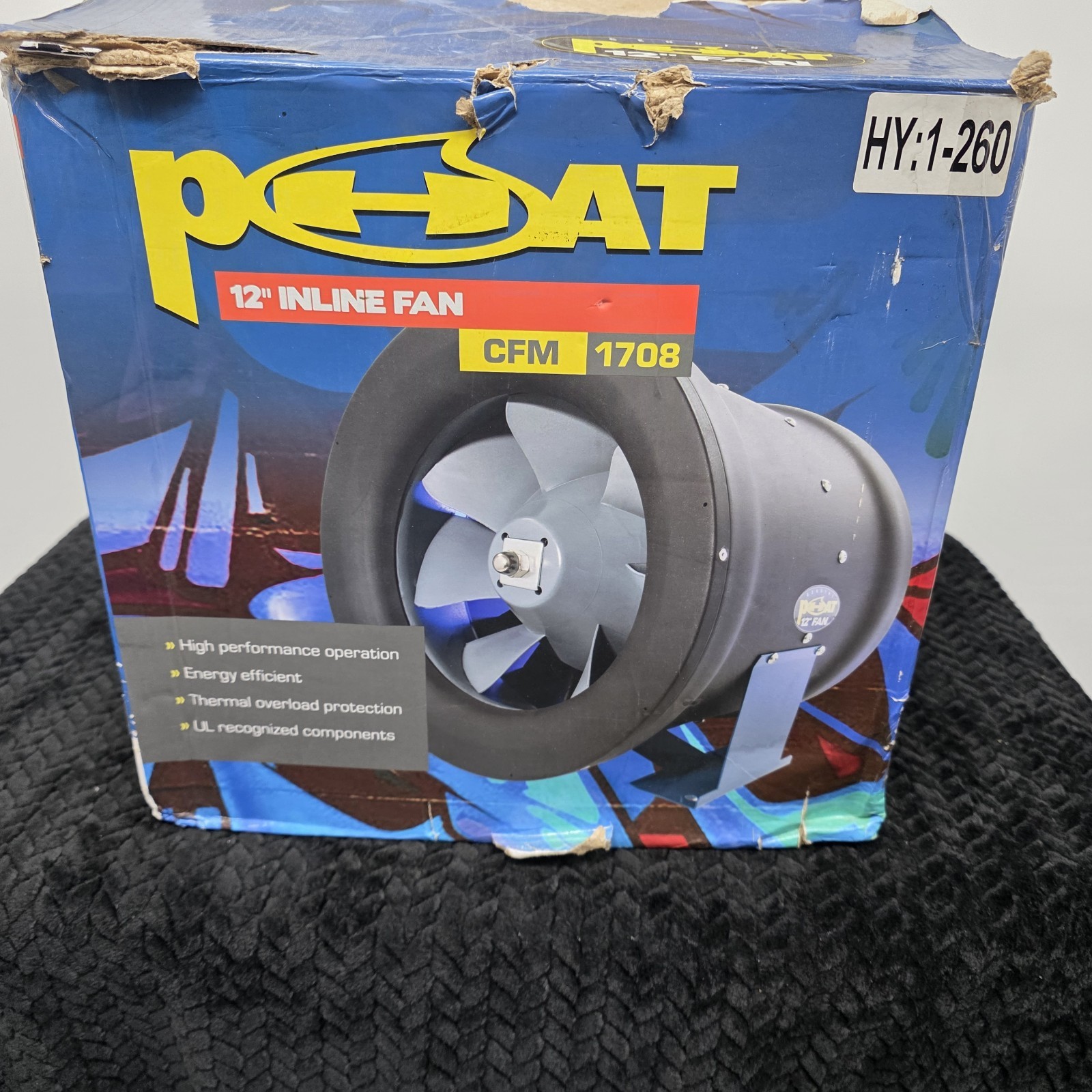 Phat Fan 12" 1708 CFM Inline Mixed Flow Fan