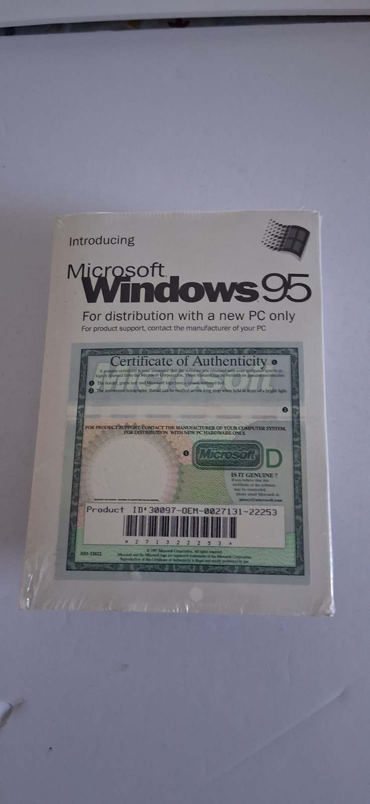 Vintage Windows 95 Full Install Media OEM - 23 Disk Floppy Set - New Sealed
