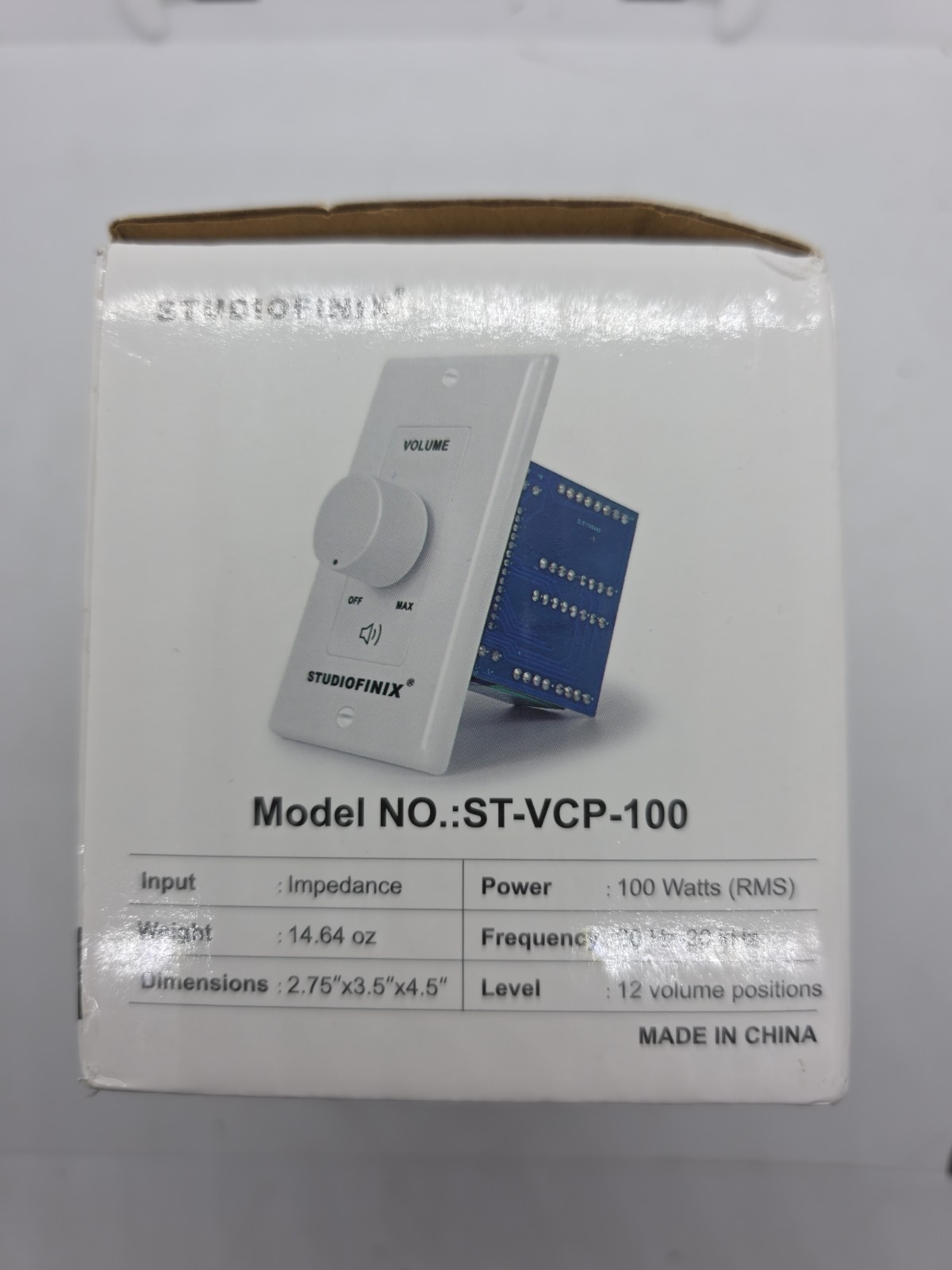 Home Audio Smart Stereo Controller Switch 100W in Wall Volume Control Speaker