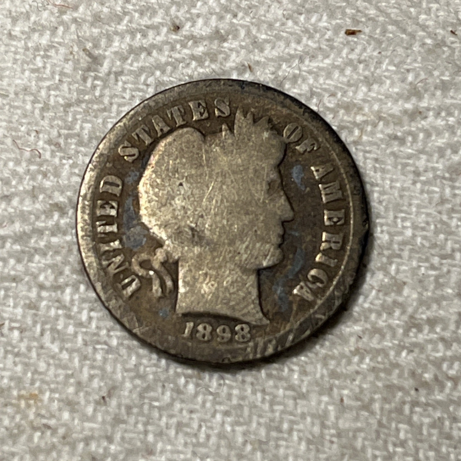 1898 Barber Dime